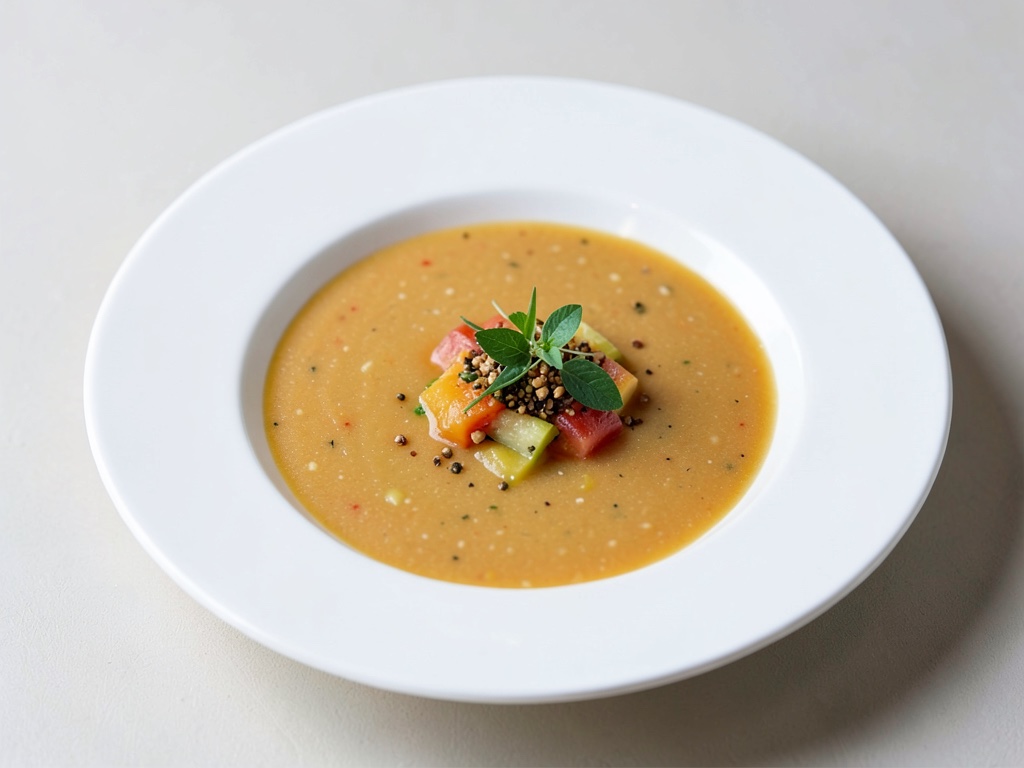 Zuppa rinfrescante di guscio di melone