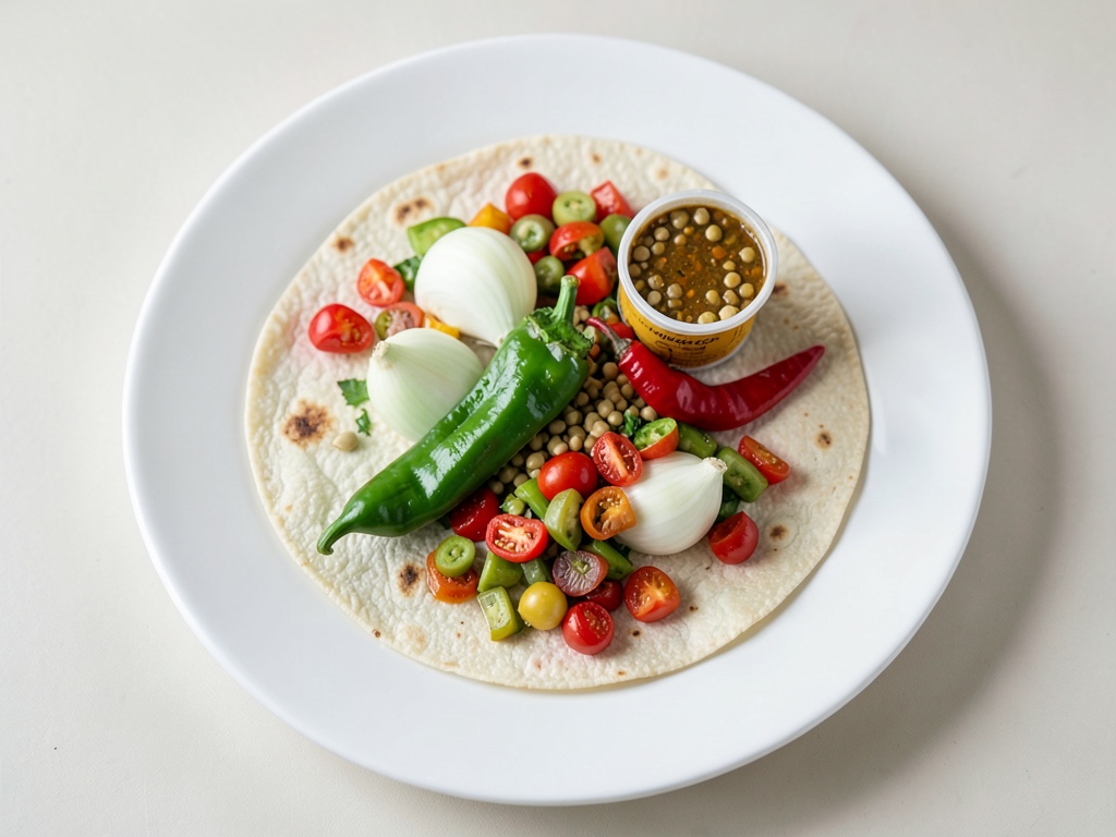 Tortilla messicana di verdure