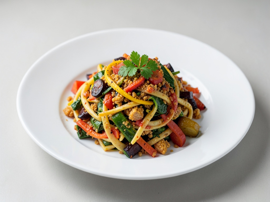 Knuspriger mexikanischer Nudelsalat mit geröstetem Gemüse