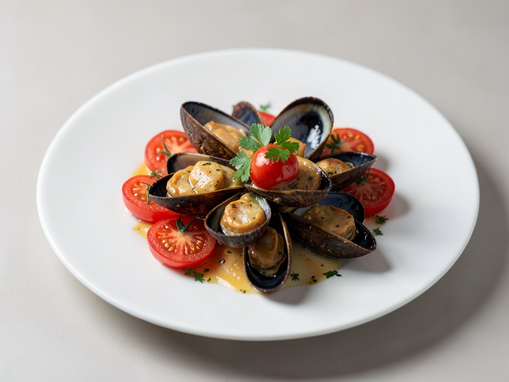 Miesmuscheln mit Tomaten