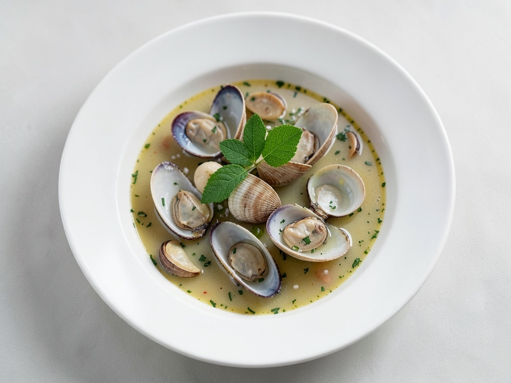 Délicieuse soupe de moules
