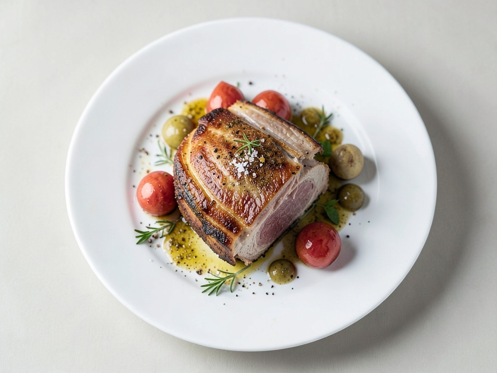 Cremoso stinco di vitello con salsa al latte