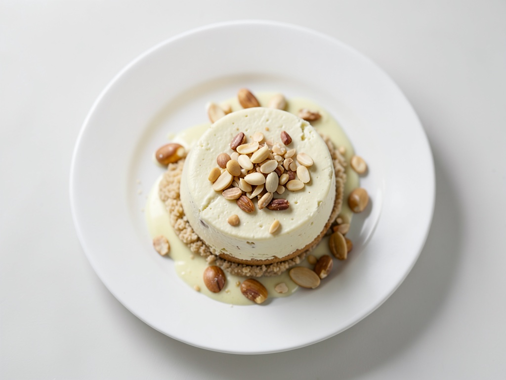 Pudding cremoso alle mandorle e latte