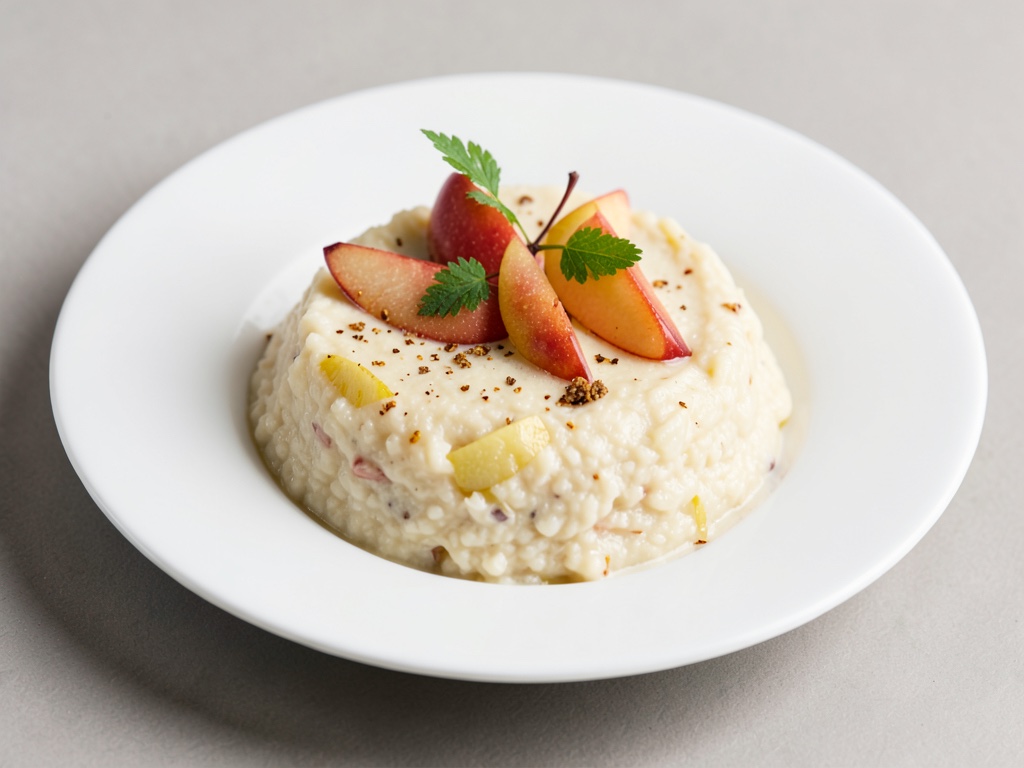 Riso al latte cremoso con mele