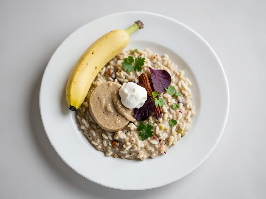 Zuckerfreier Milchreis mit Banane