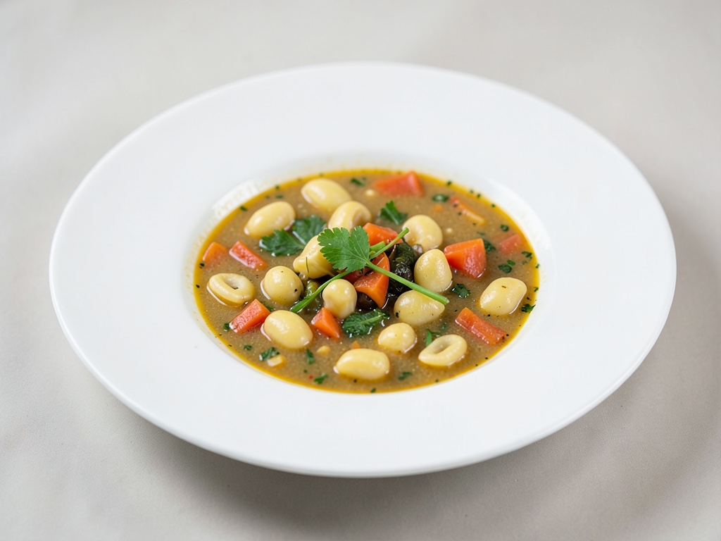 Soupe de légumes avec petites pâtes