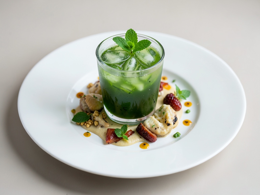 Tè freddo alla menta fresca