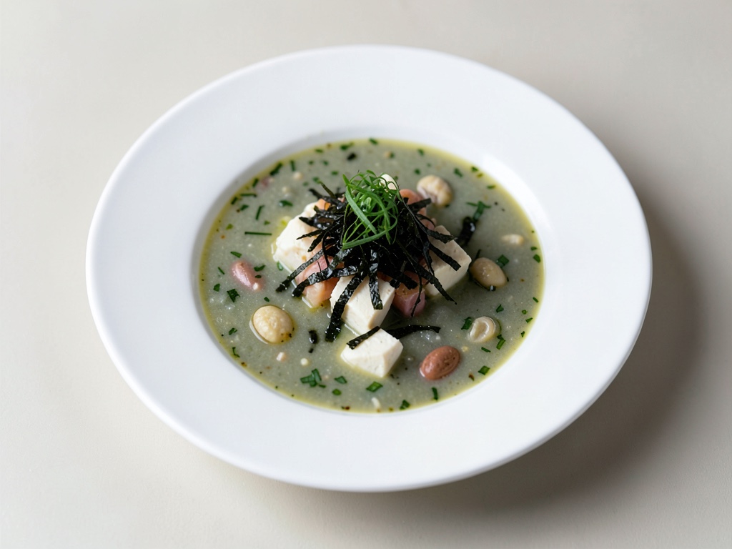 Zuppa di Miso veloce con Tofu e Alghe