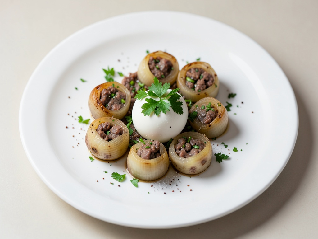 Cipolle al forno ripiene di carne macinata