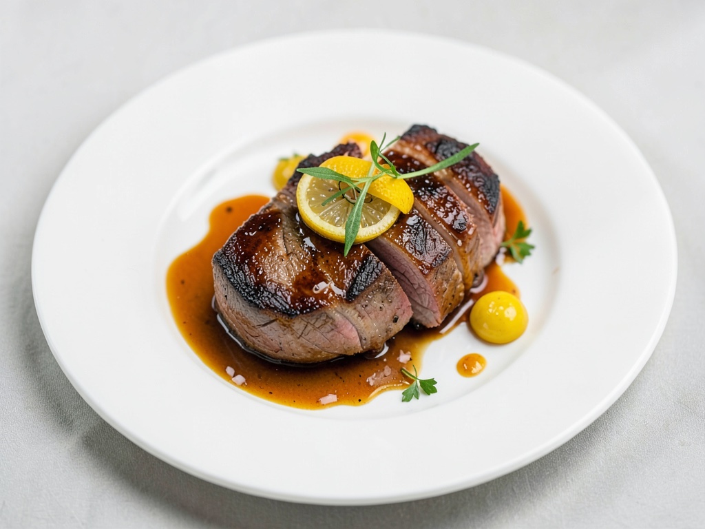 Bistecche di collo di maiale al miele e limone