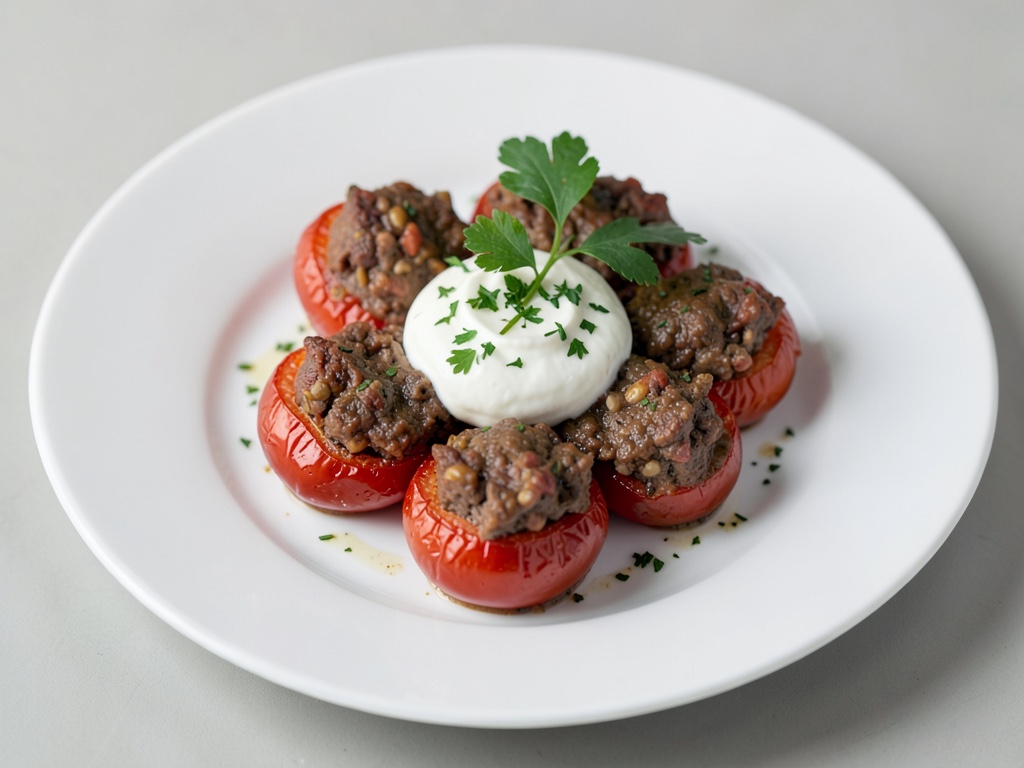 Agnello al pomodoro con yogurt