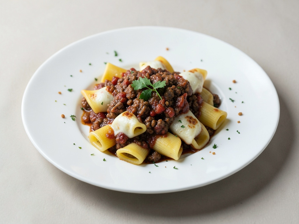 Ricotta e Wollnudeln con salsa di carne
