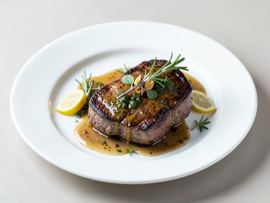 Cotoletta di vitello al rosmarino e limone alla griglia