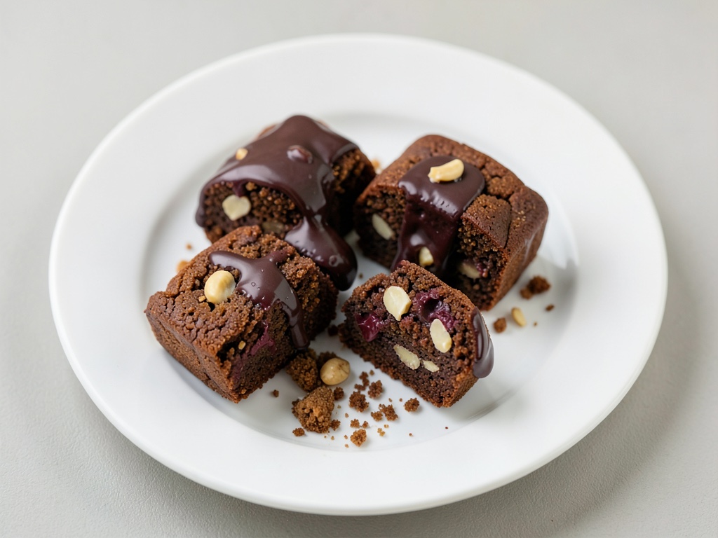 Herzförmige Lebkuchen mit Zwetschgenmus und Schokoguss