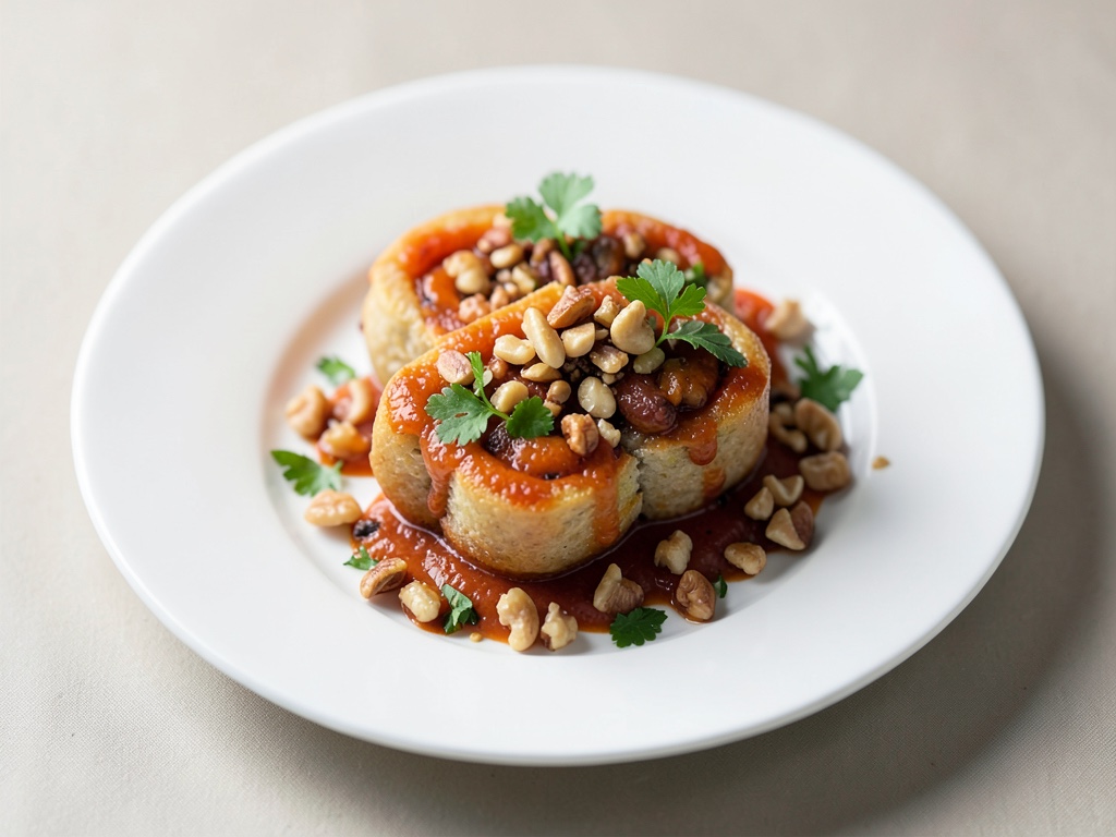 Rotoli di carote e noci