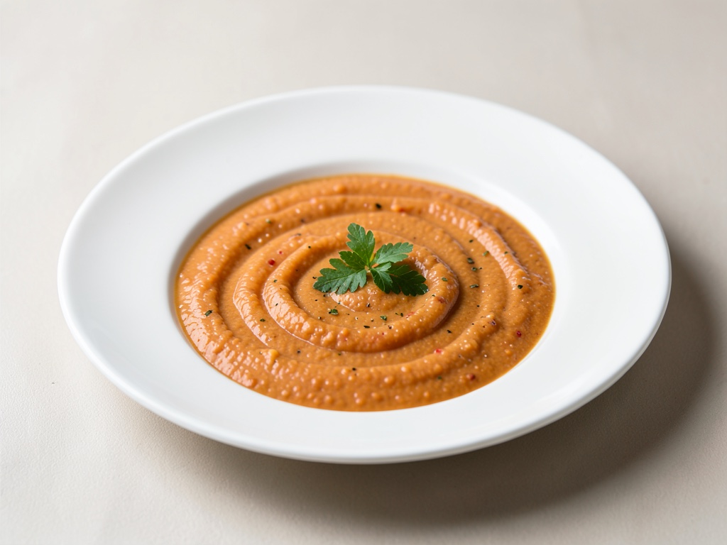 Sopa cremosa de zanahoria y albaricoque