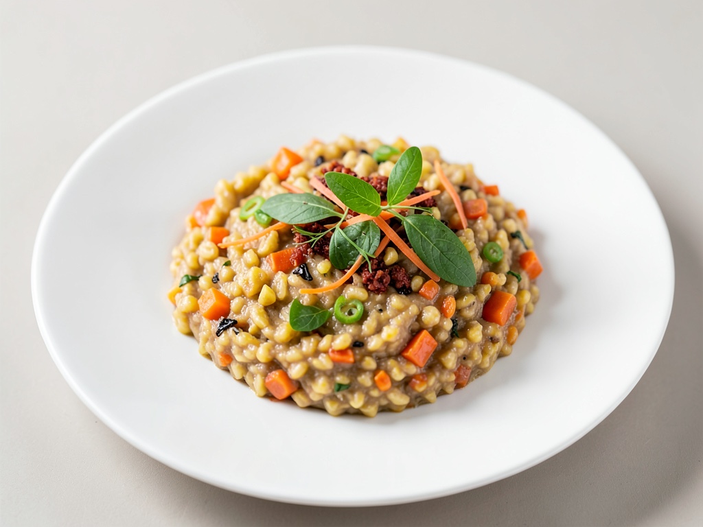 Porridge cremoso di farro e carote