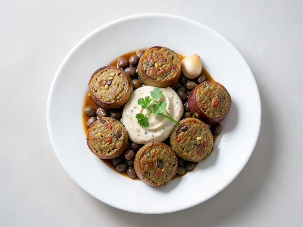 Falafels de pois chiches croustillants au yaourt tahini crémeux