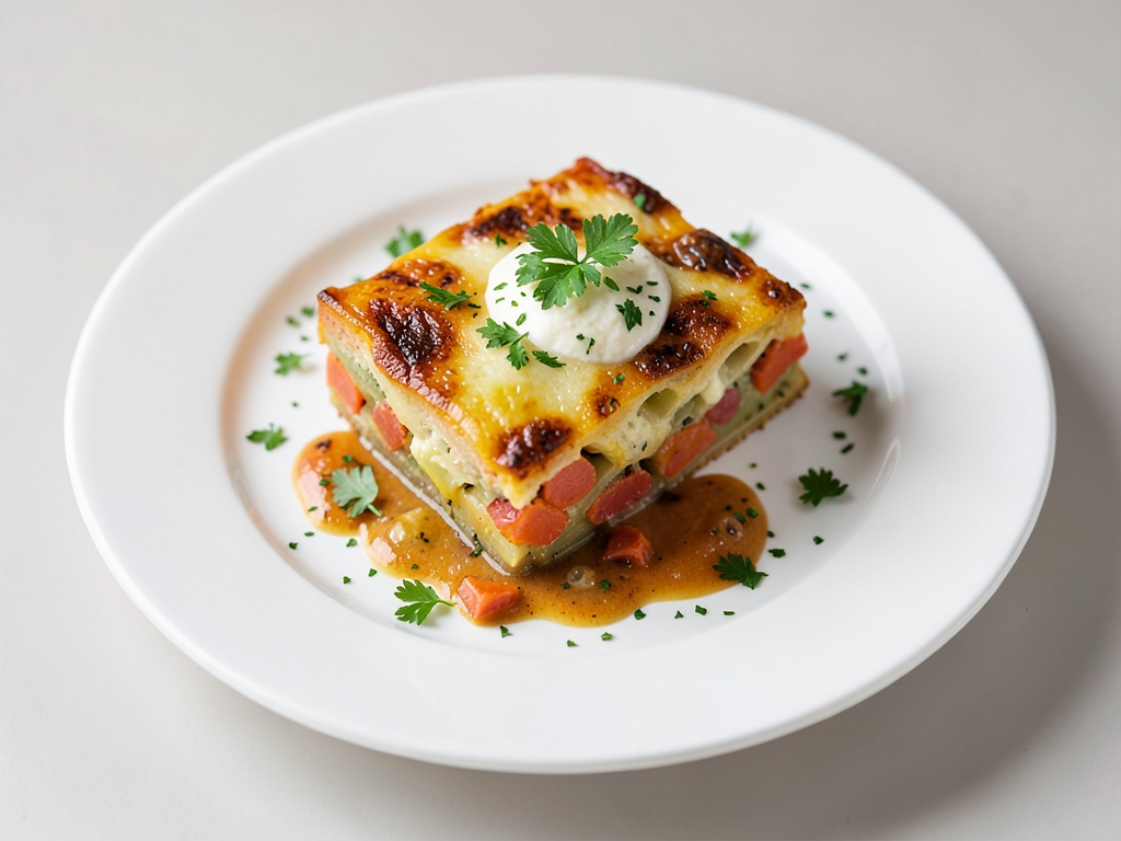 Gratin di carote e cavolo rapa con quark alle erbe fresche