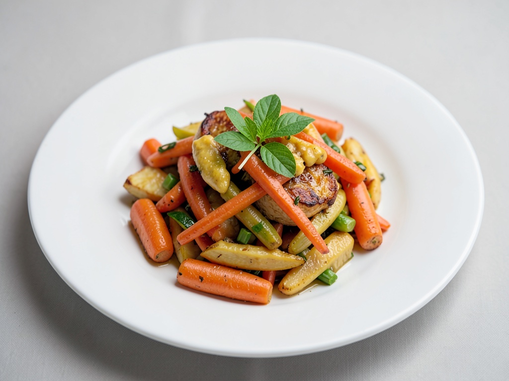 Verdure tailandine di carote e cocco