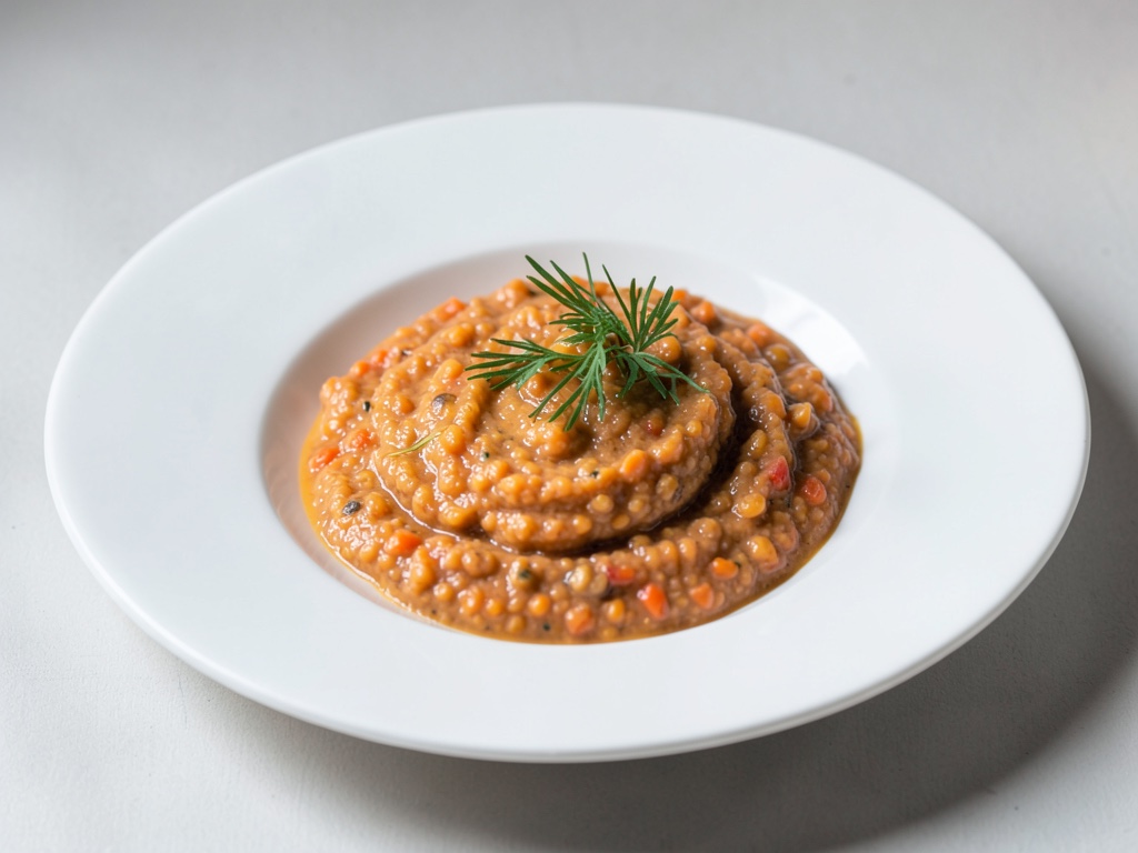 Purè cremoso di carote e lenticchie