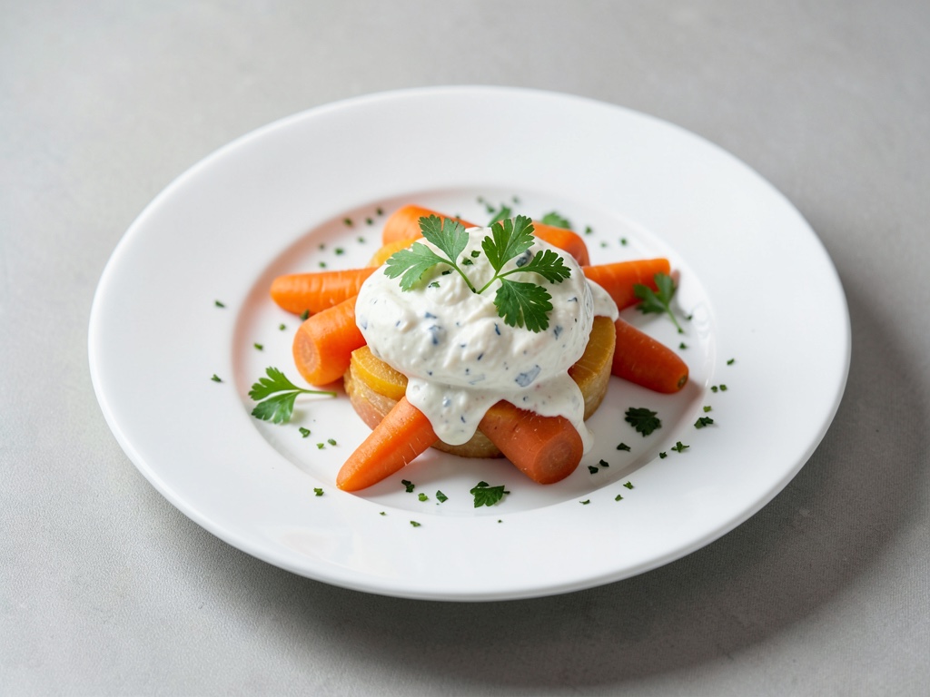 Carottes en sauce au quark