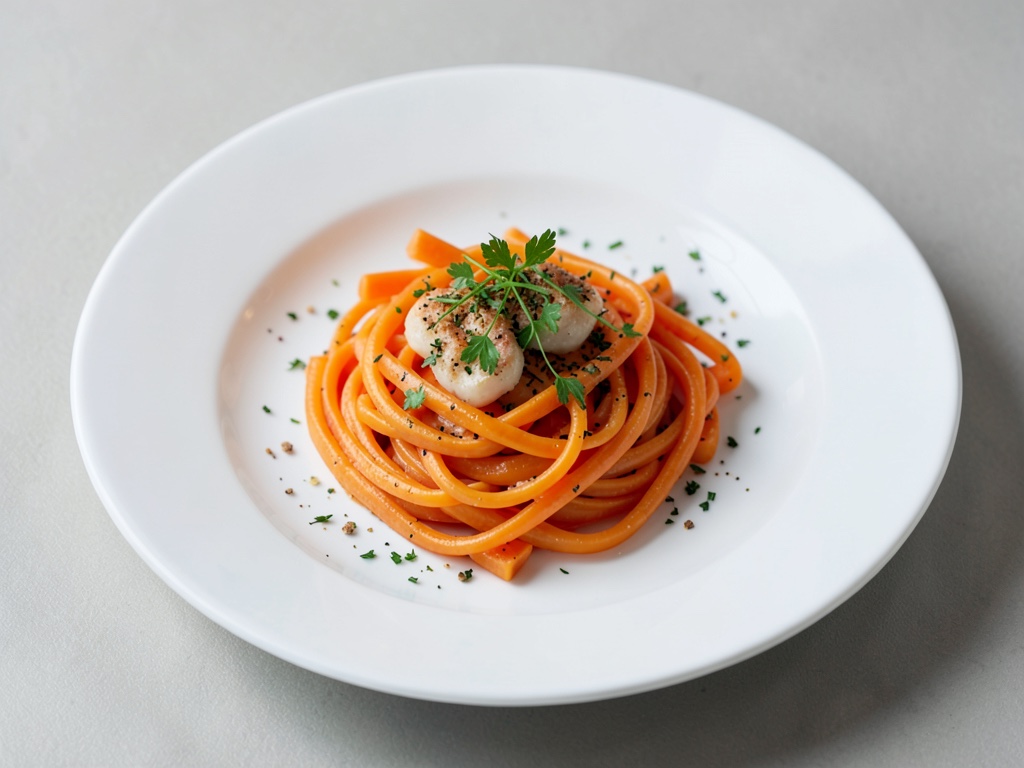 Vulkan-Pasta mit Möhren