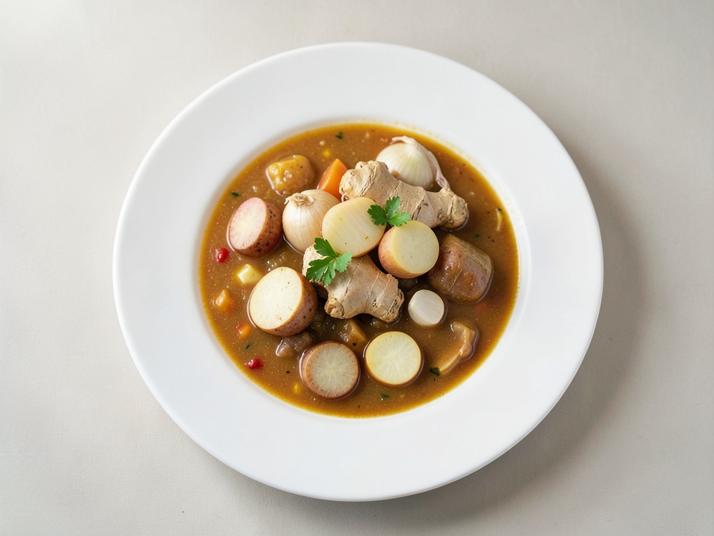 Zuppa cremosa di carote con zenzero