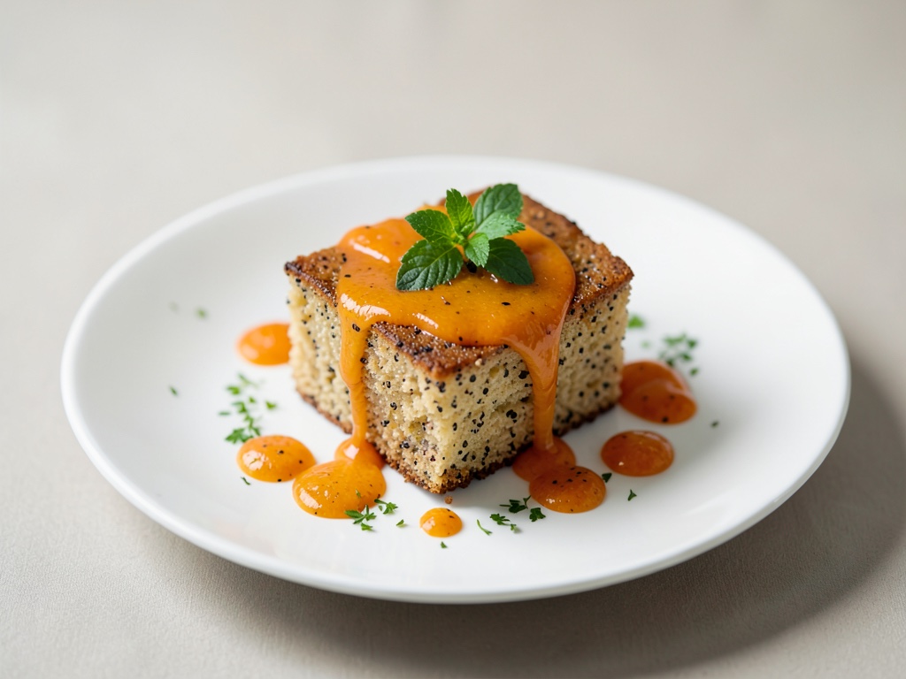 Saftiger Mohnkuchen mit Orangen-Glasur