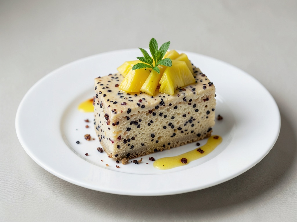 Gâteau moelleux au pavot à l'ananas frais