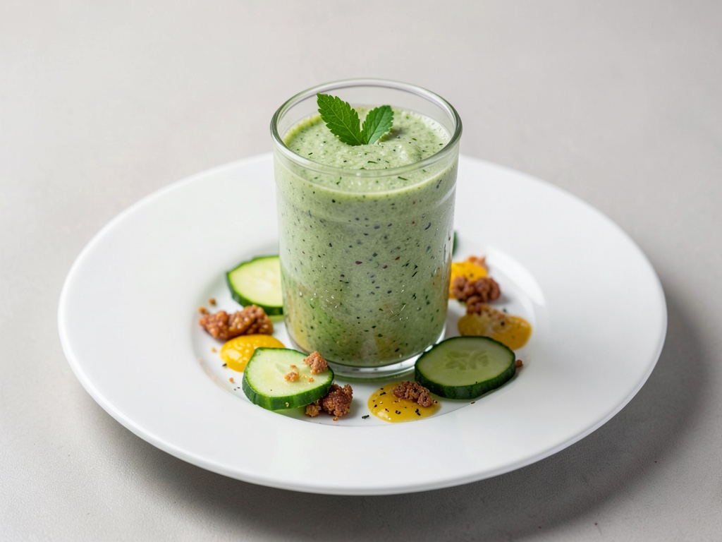 Erfrischender Gurken-Molke-Smoothie