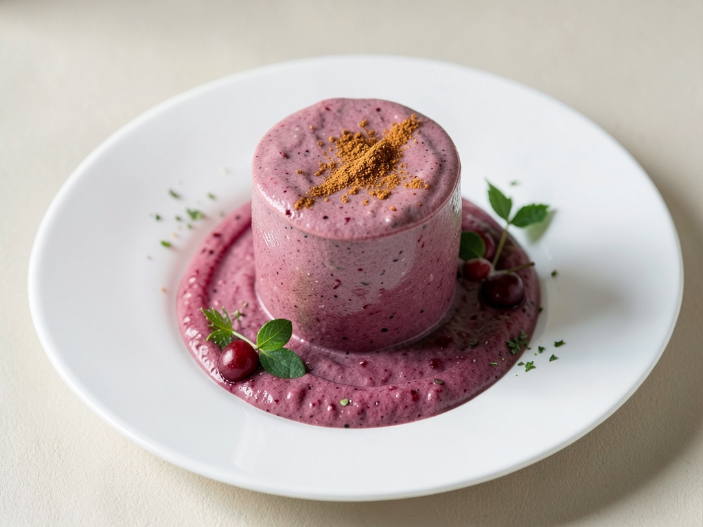 Cremiger Molke-Kirsch-Smoothie mit Zimt-Akzent