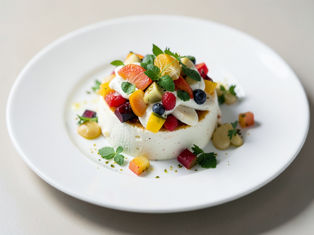 Fresco Carpaccio di Mozzarella con Condimento di Frutta e Verdura