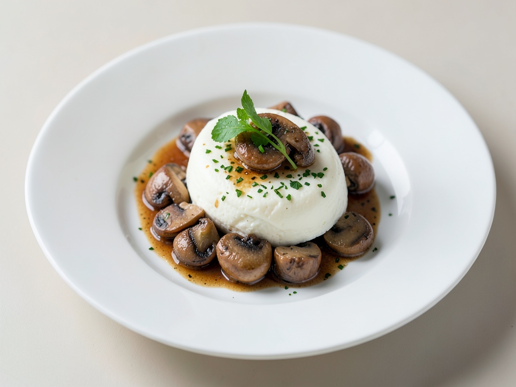 Mozzarella con funghi