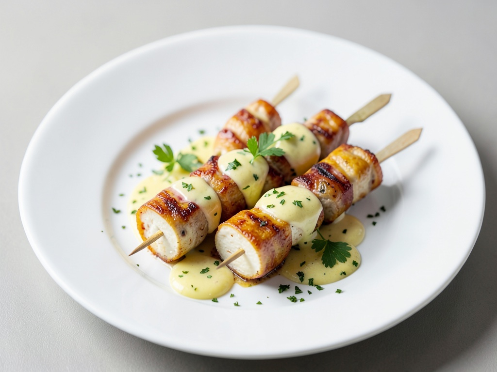 Brochetas de Mozzarella Coloridas con Aderezo de Limón