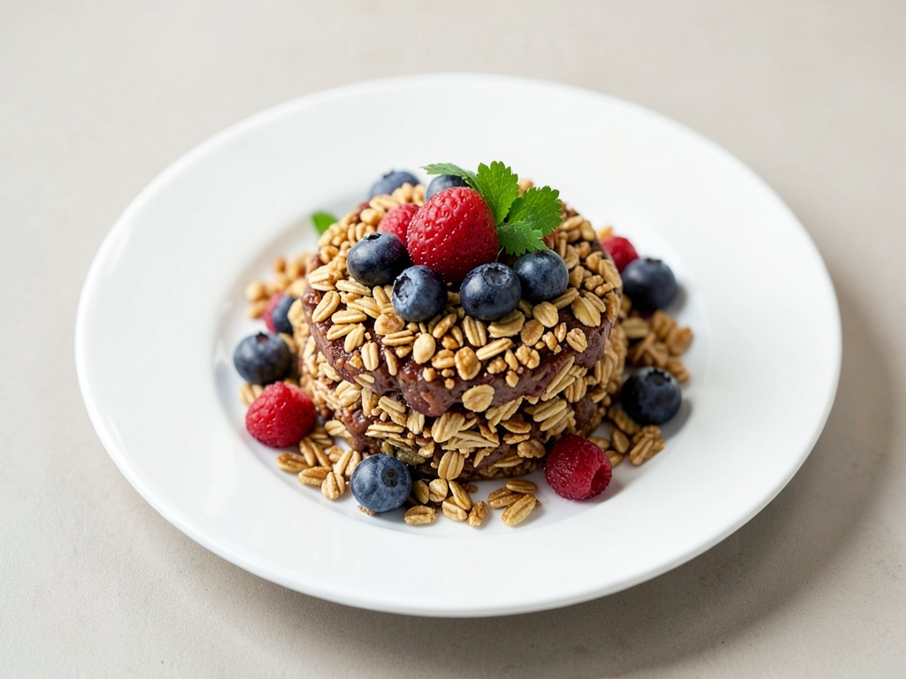 Knuspriges Müsli mit frischen Beeren