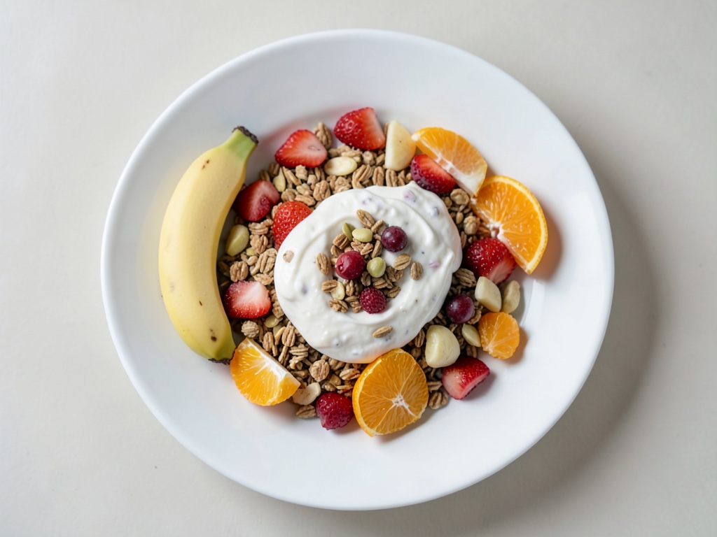 Muesli frutal con yogur