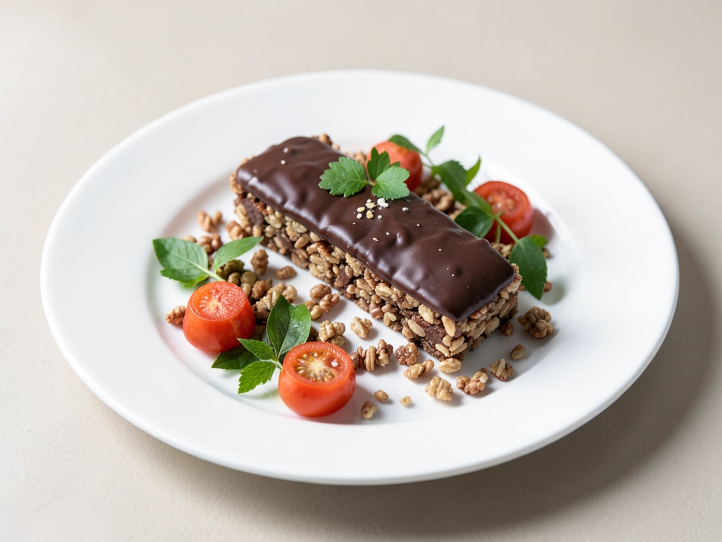 Barritas de muesli crujientes con cobertura de chocolate