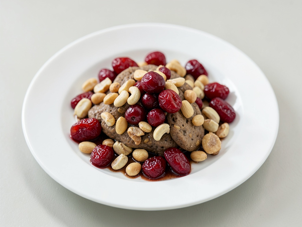 Barritas de muesli crujientes con arándanos rojos