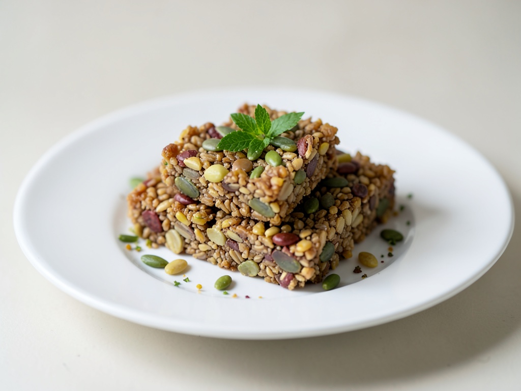 Barritas de muesli crujientes con semillas de girasol