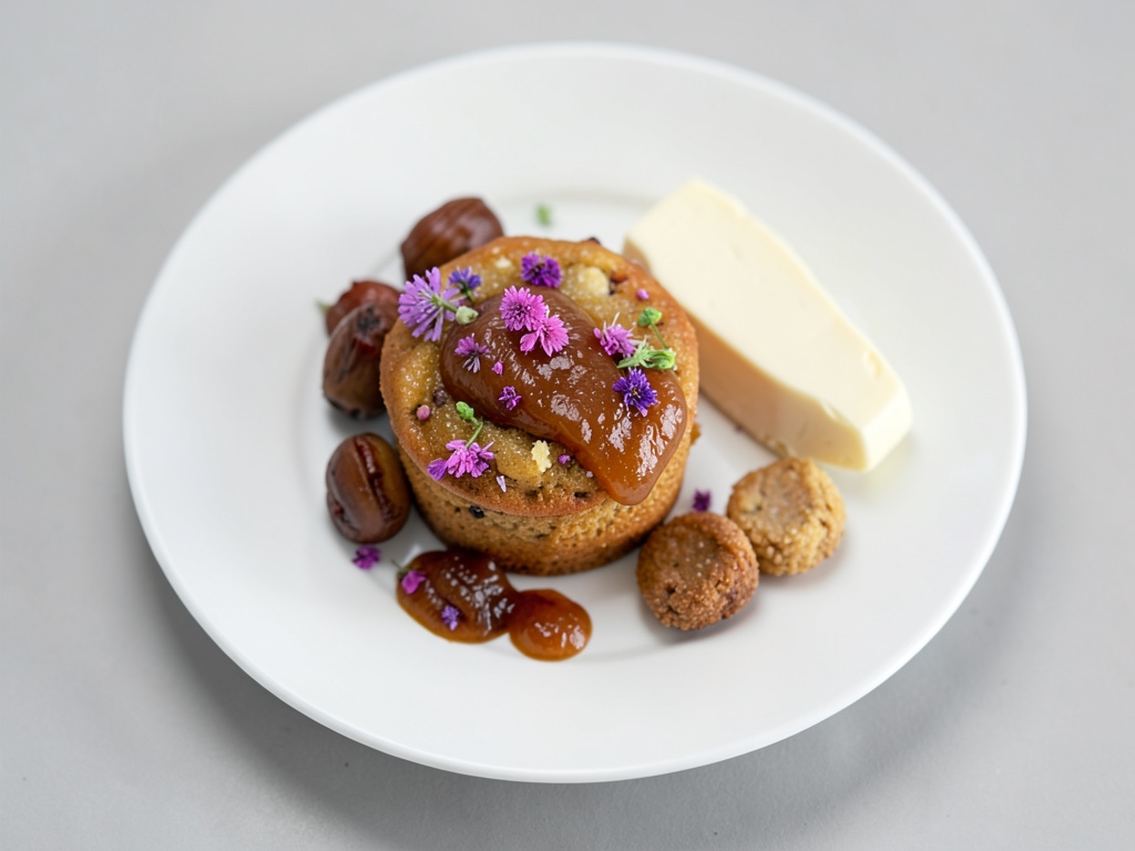 Muffin con glassa ai fiori di sambuco