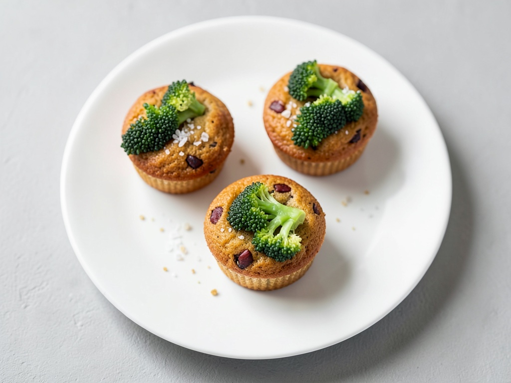 Knusprige Muffins mit grünem Gemüse
