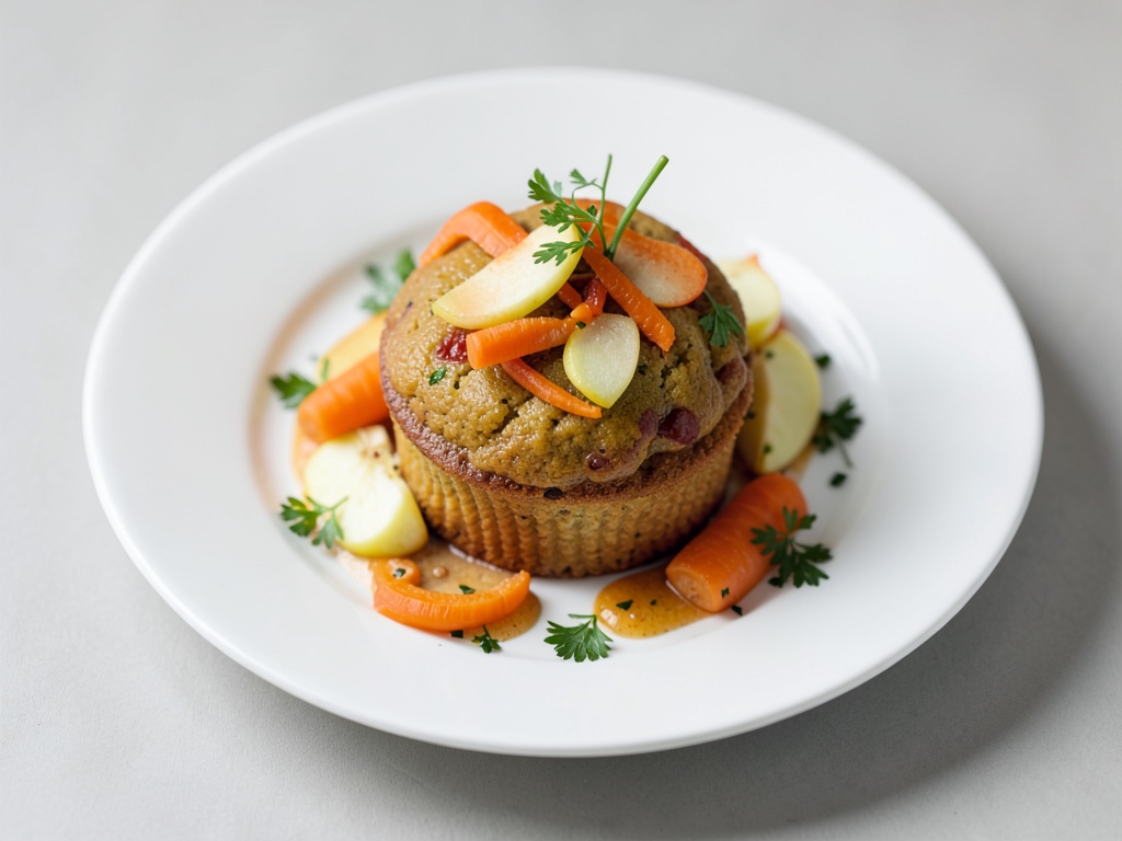 Saftige Muffins mit Karotte und Apfel