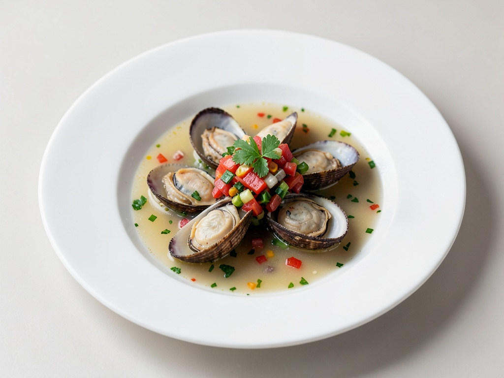 Cozze in brodo di vino bianco con salsa fresca