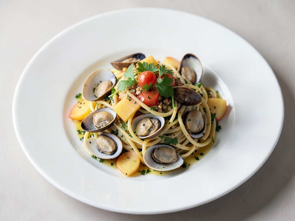 Fresca insalata di conchiglie con melone