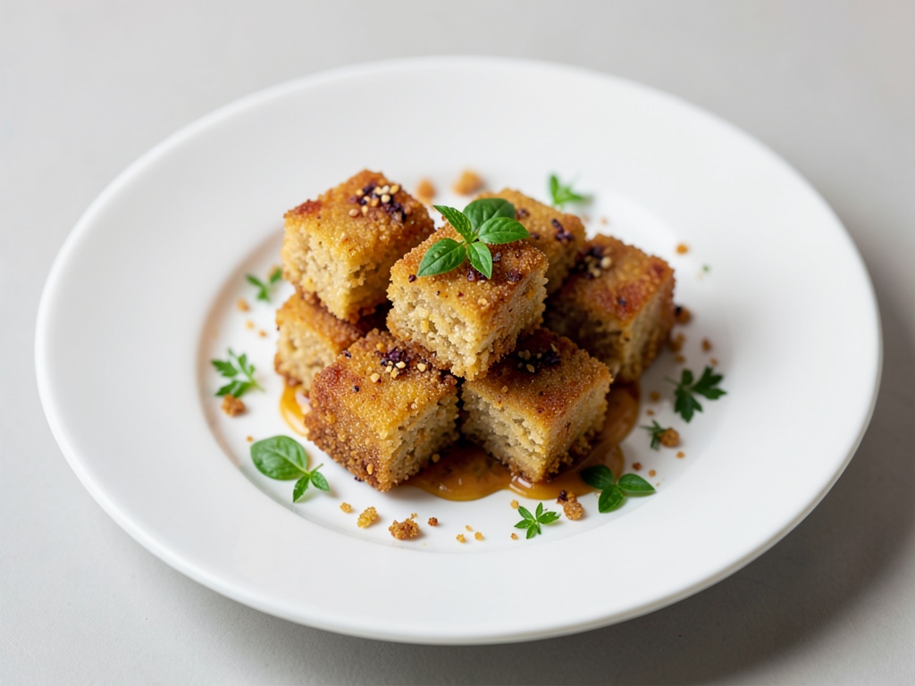 Cubetti croccanti di pasta lievitata