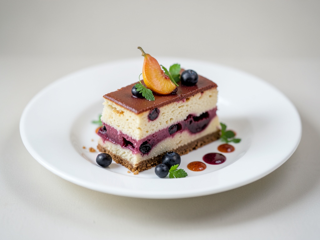 Torta succosa alle nettarine e ribes