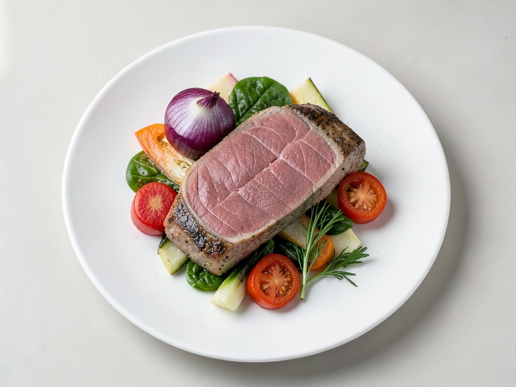 Saumon norvégien sur légumes