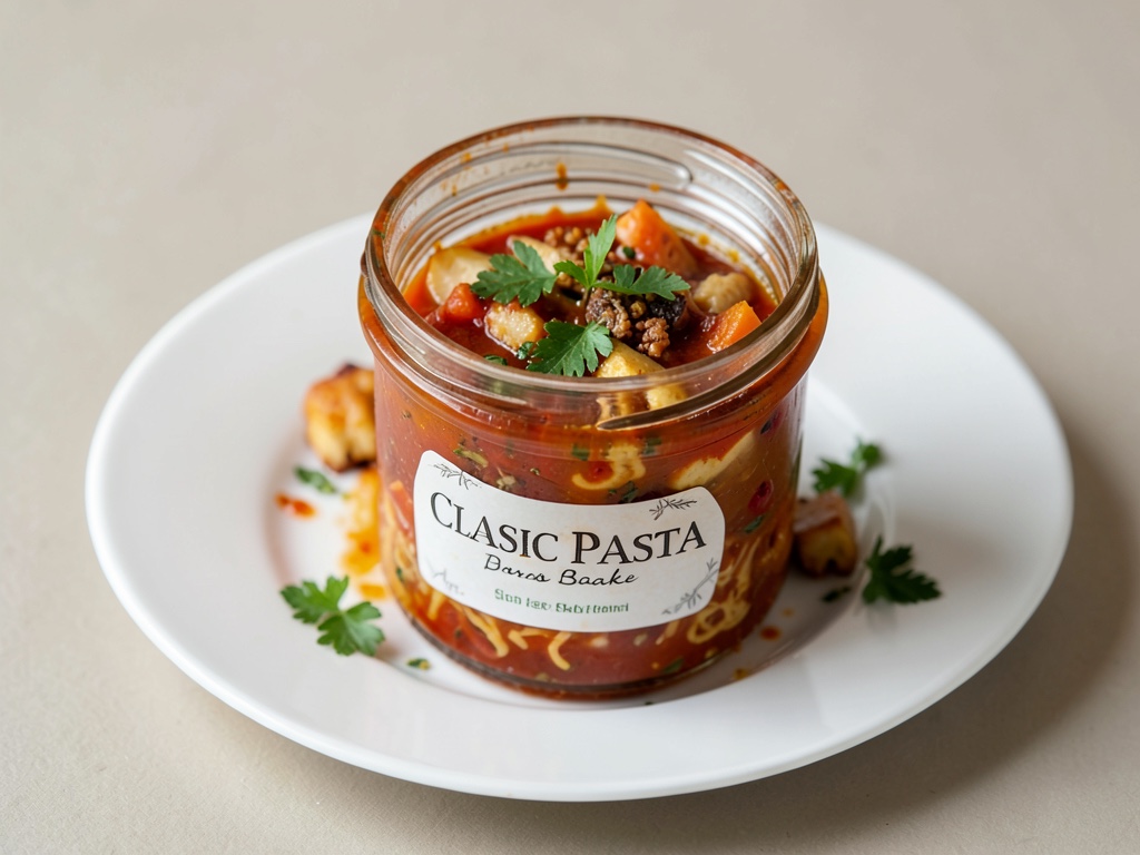 Baked Pasta Casserole in a Glass