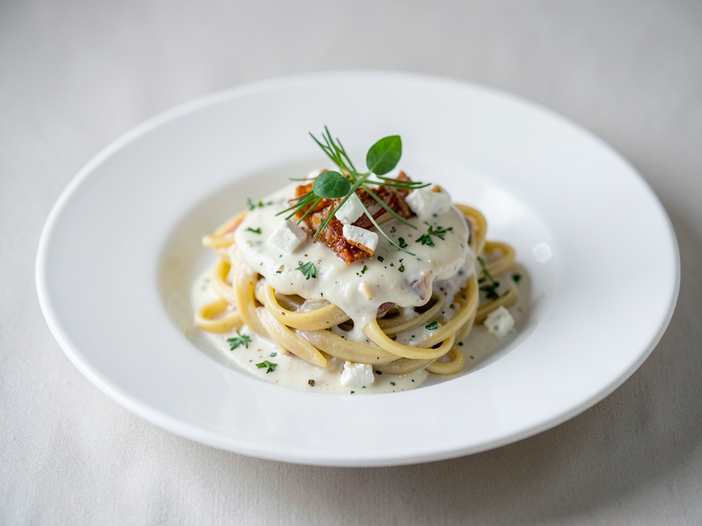 Cremiger Fenchel-Feta-Auflauf mit Nudeln